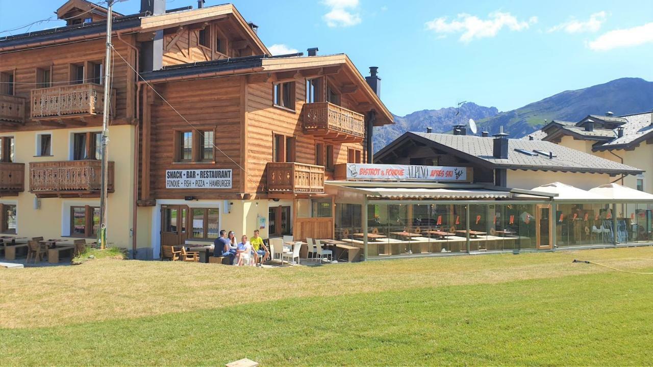 Alpino Lodge Bivio Livigno Exteriör bild