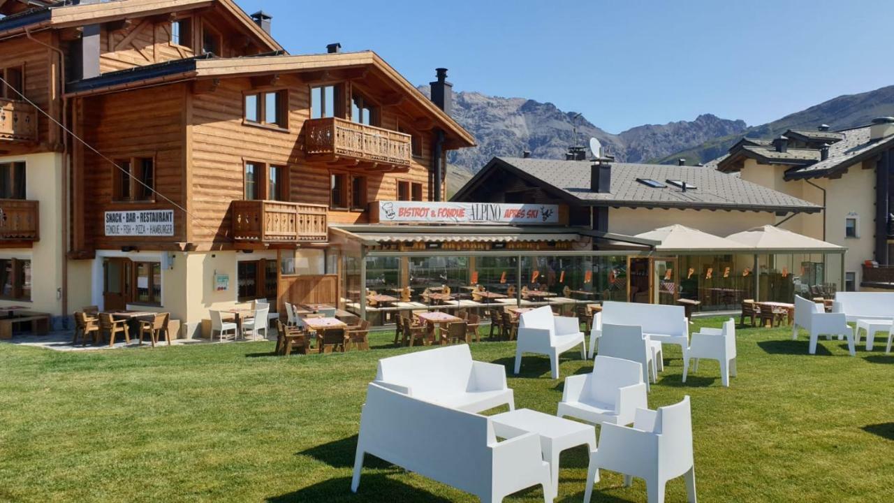 Alpino Lodge Bivio Livigno Exteriör bild